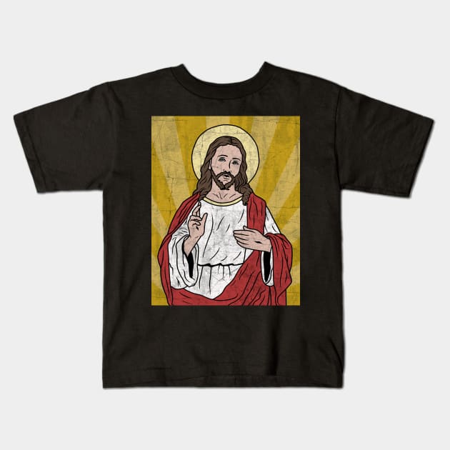 Jesus Kids T-Shirt by valentinahramov